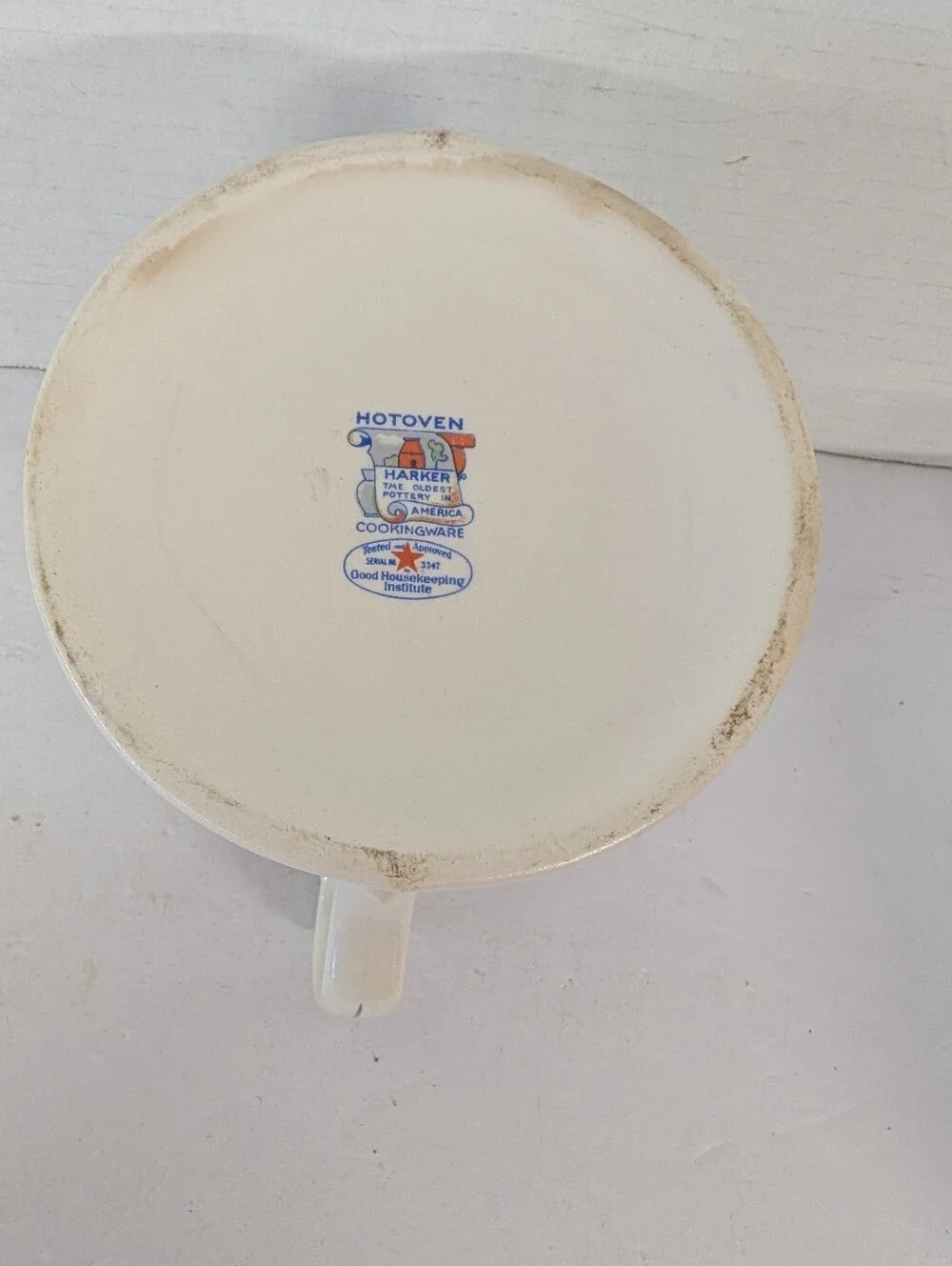VINTAGE Milk Pitcher Floral Cross-Stitch Pattern Ceramic - Pink, Blue, Yellow